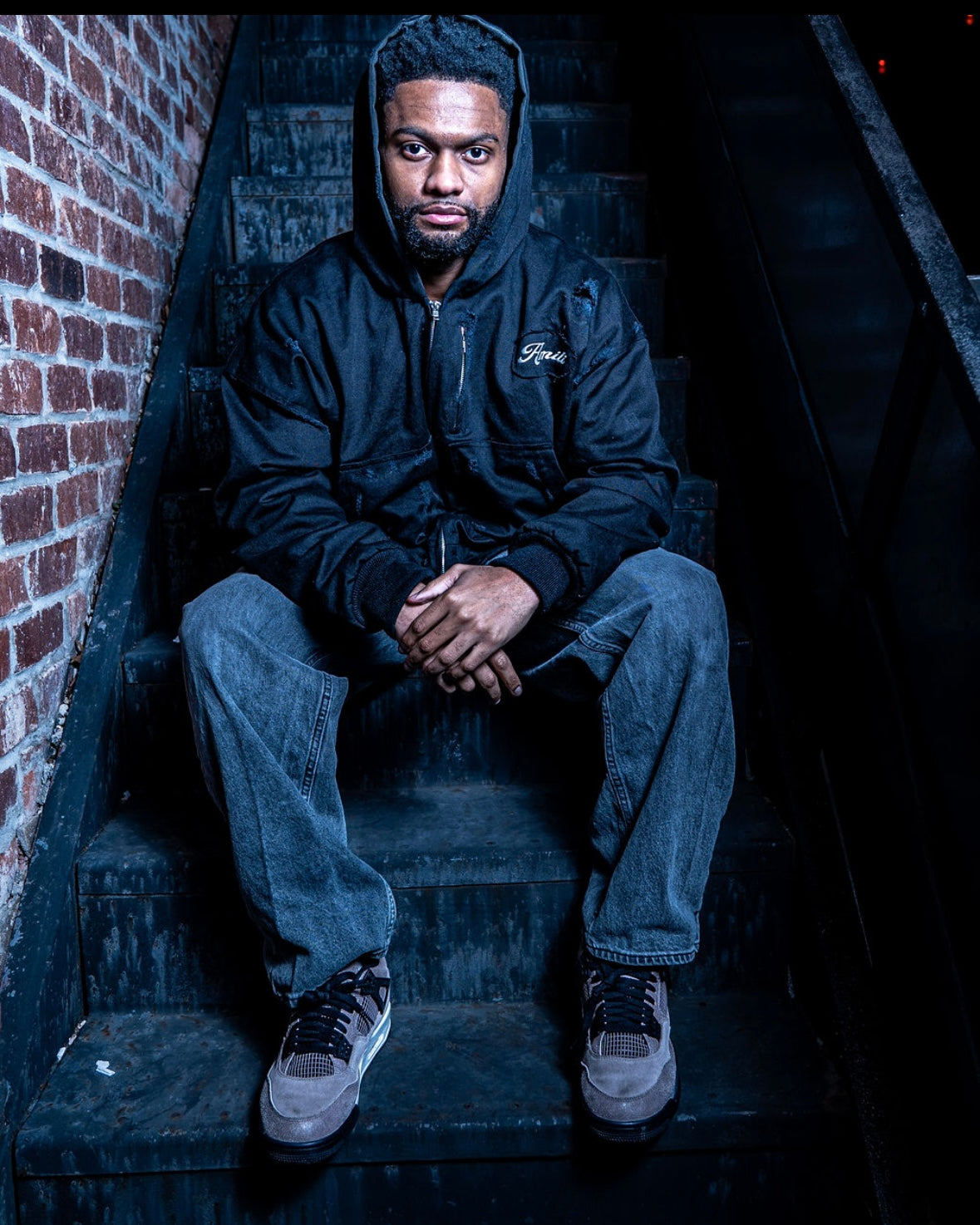 AMILI DISTRESSED JACKET BLACK EDITION